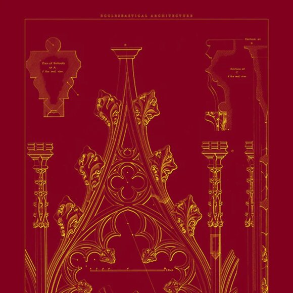 Architectural Print: St. Katherine's Church Elevation, Section and Details / A2 - Picture 2 of 5